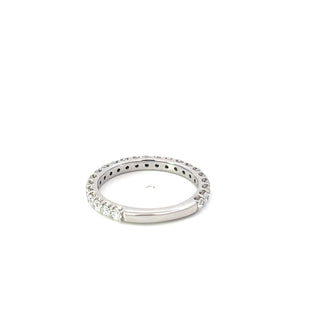 14K White Gold 0.75cttw Lab Grown Diamond Band
