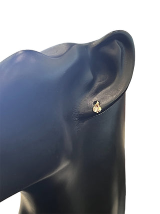 Aretes de diamantes canadienses de 0,25 quilates en oro amarillo de 14 quilates