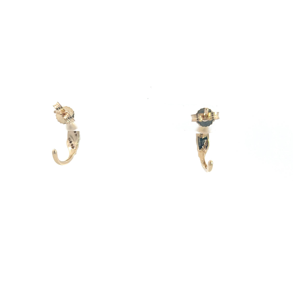 10K Yellow Gold 0.06cttw Diamond Earrings