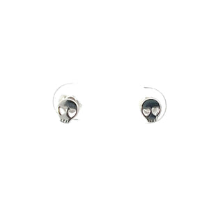 Pendientes Calavera de Plata de Ley 925