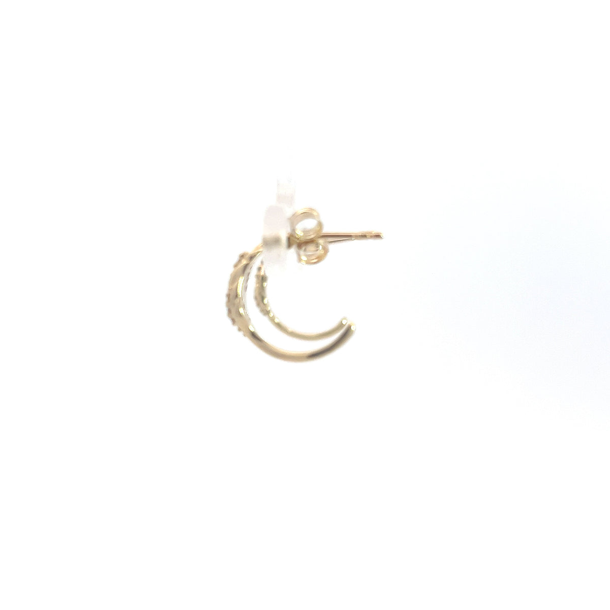 10K Yellow Gold 0.06cttw Diamond Earrings