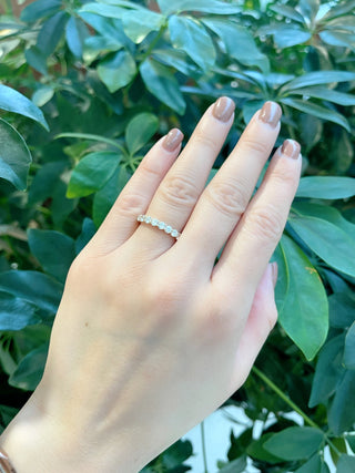 14K White Gold 0.75cttw Lab Grown Diamond Band
