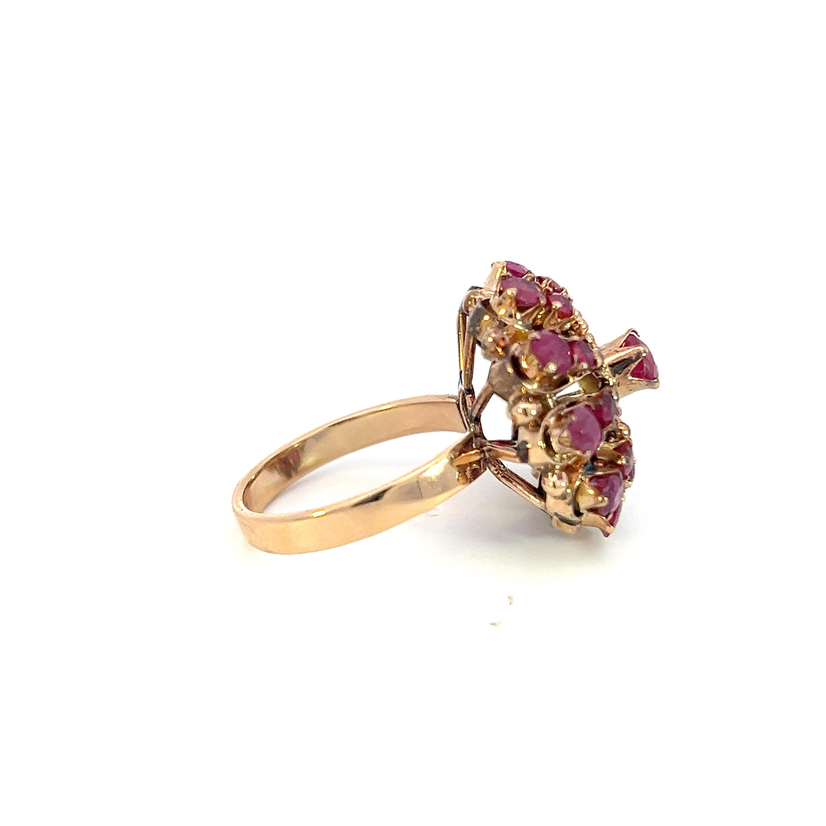 Previously Loved - Antique Ruby Cluster Ring