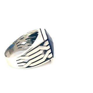 Argent Silver and Synthetic Sapphire Ring