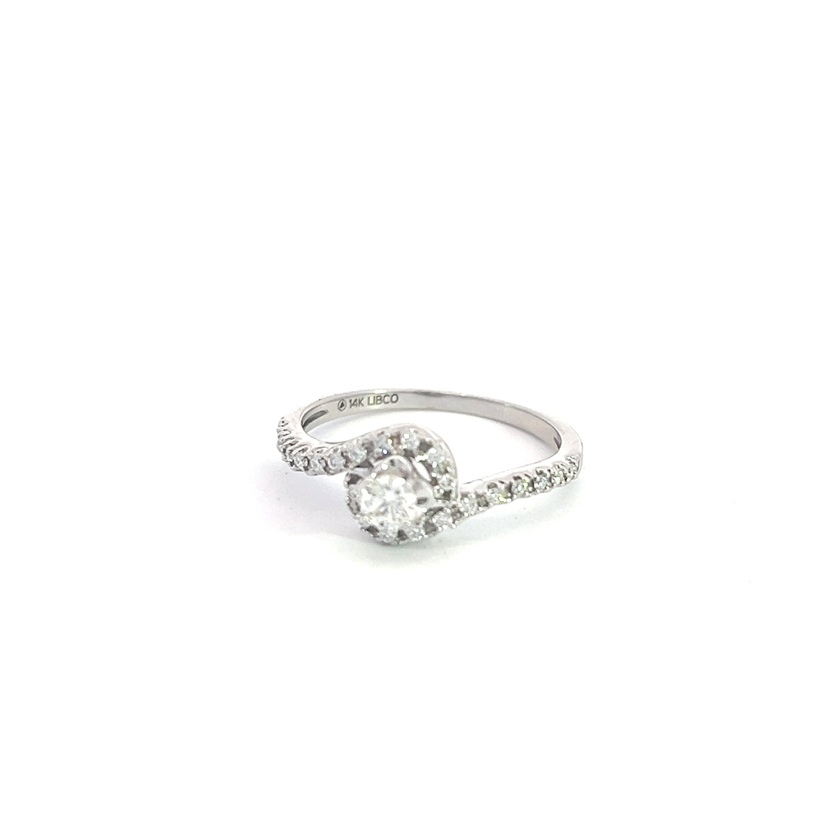 14K White Gold 0.30cttw Diamond Ring