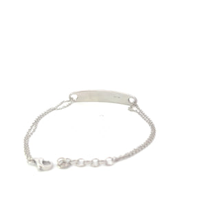 Brazalete de diamantes de 0,52 quilates en oro blanco de 14 quilates - 7"