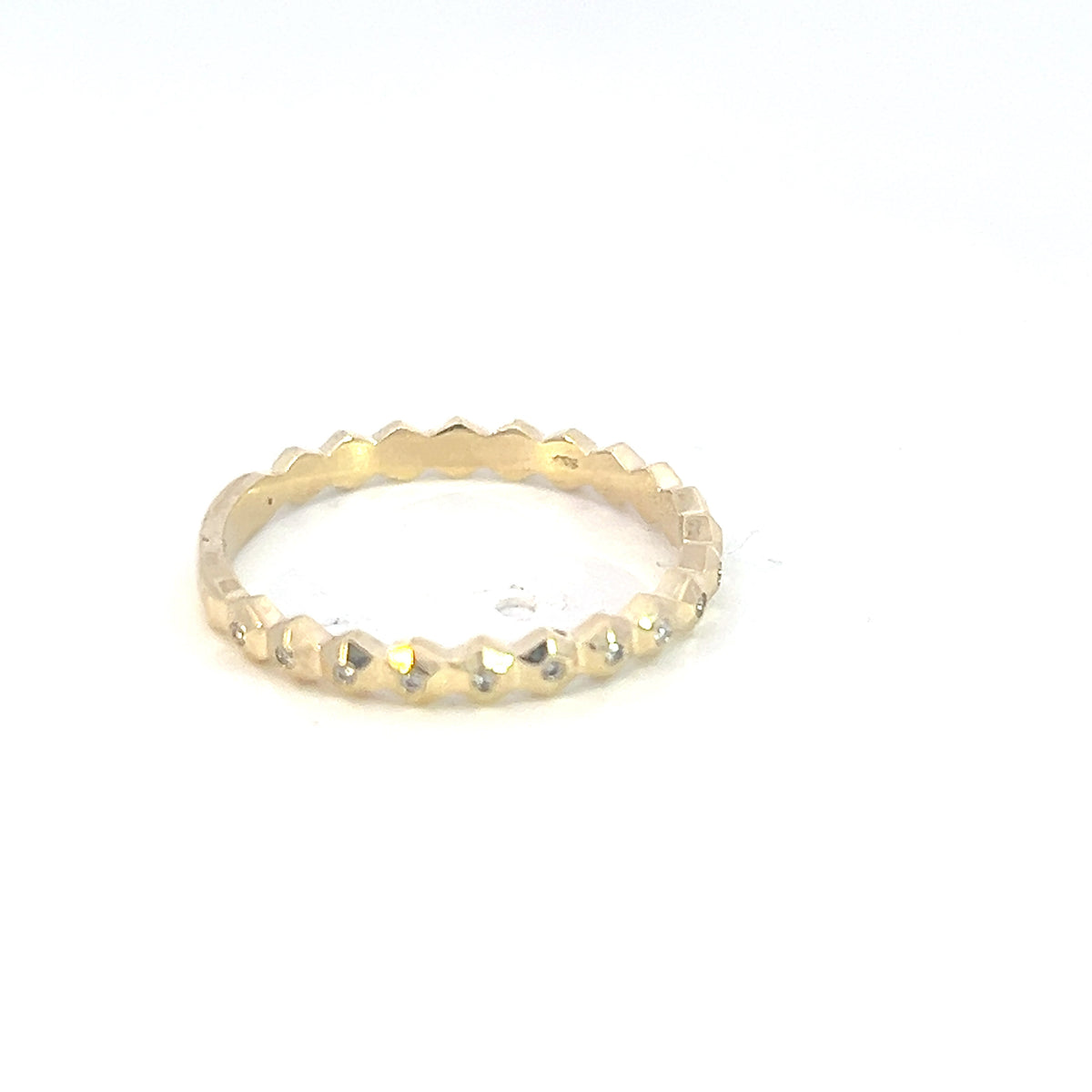 10K Yellow Gold 0.05cttw Diamond Ring