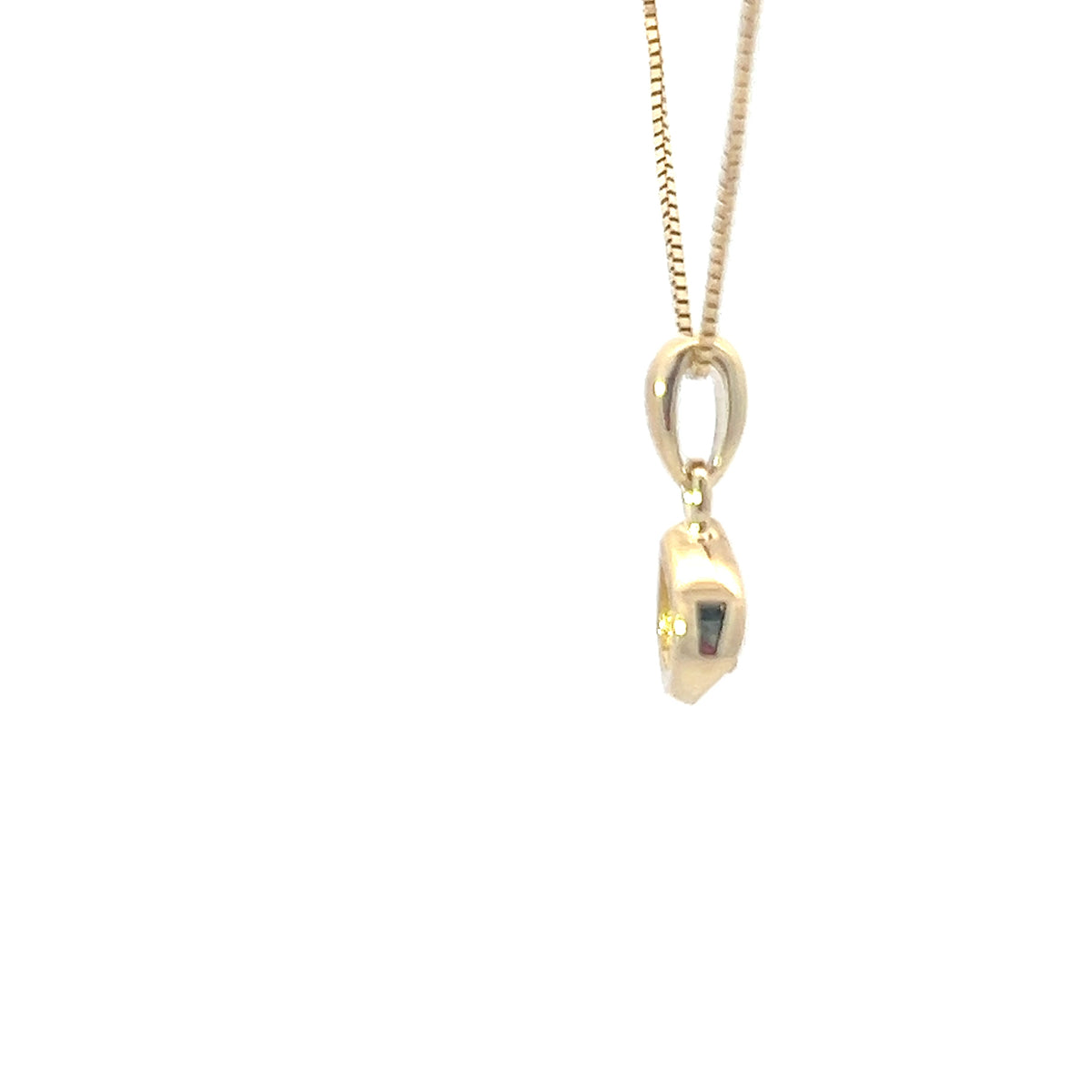 10K  Yellow Gold 0.20 cttw Canadian Diamond Solitaire Necklace, 18&quot;