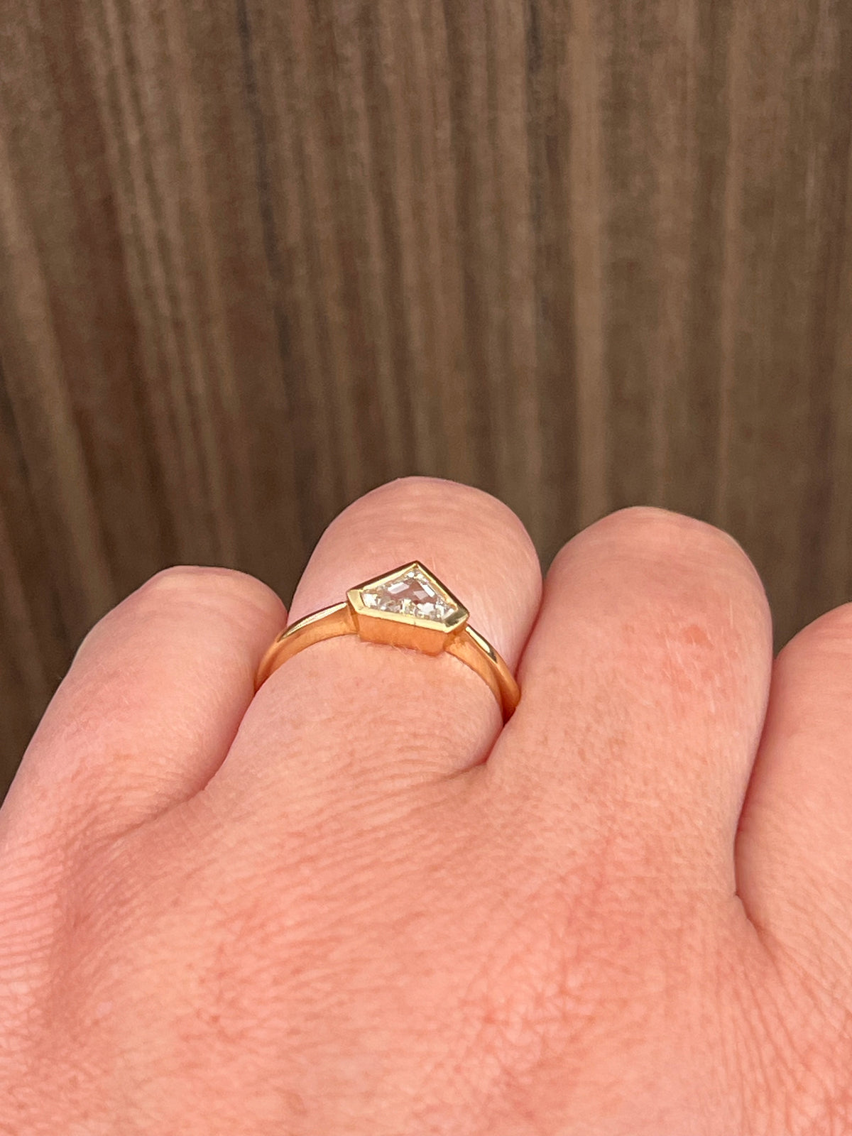 18K Yellow Gold 0.80cttw Lab Grown Diamond Engagement Ring