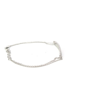 Brazalete de diamantes de 0,52 quilates en oro blanco de 14 quilates - 7"