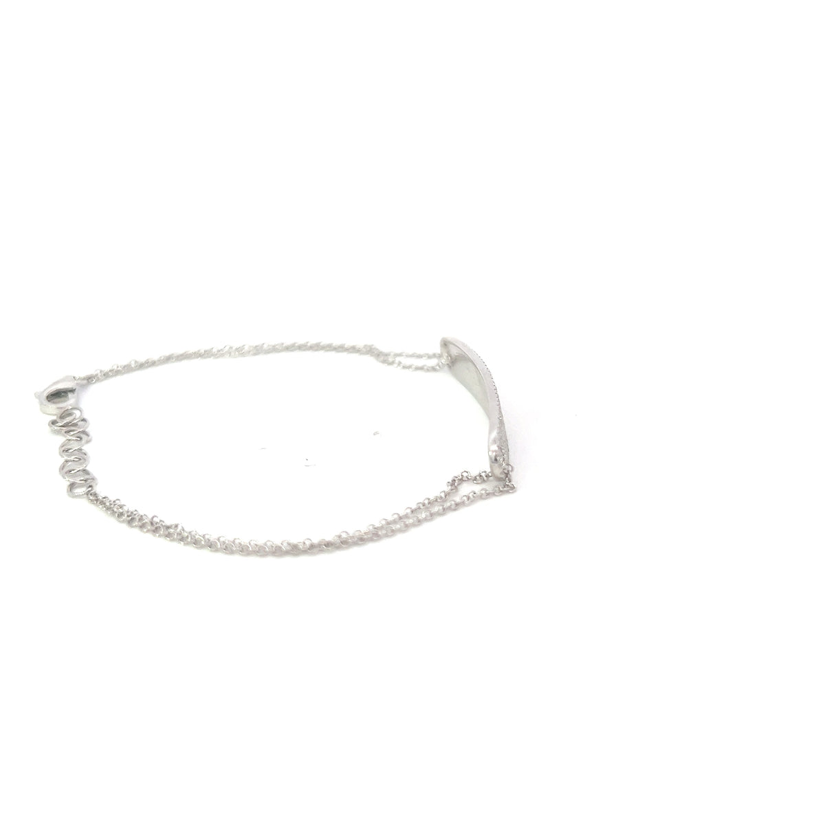 14K White Gold 0.52cttw Diamond Bracelet - 7&quot;