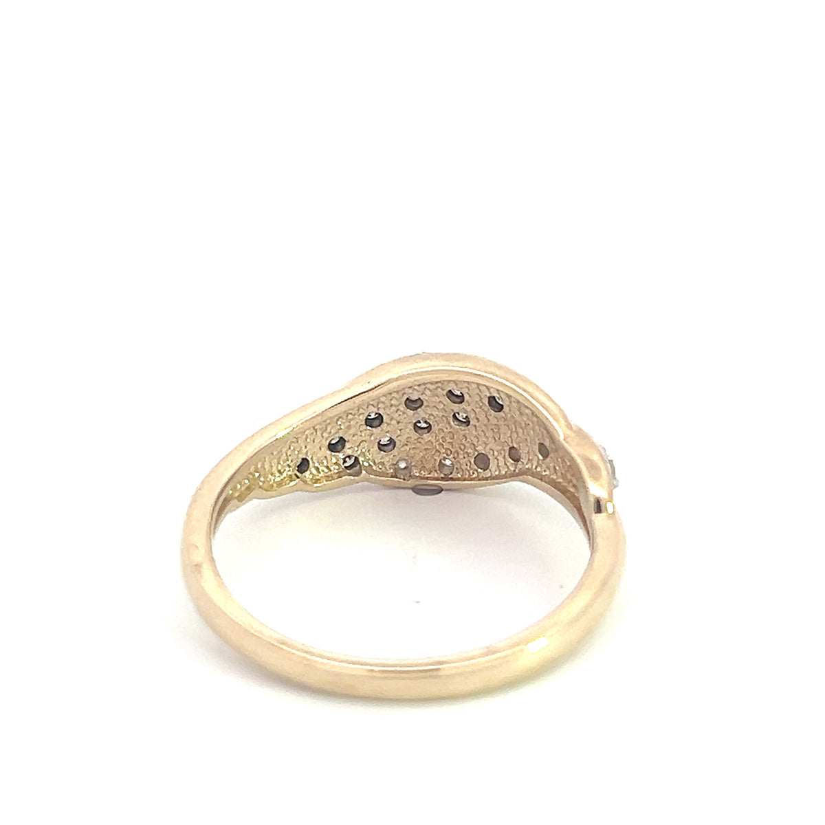 10K Yellow Gold 0.152cttw Brown Diamond Ring