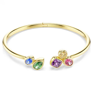 Swarovski Imber bangle Mixed cuts, Multicoloured, 18K gold finish 5753258