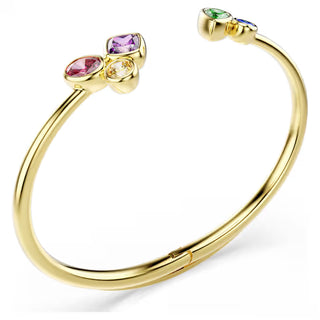 Swarovski Imber bangle Mixed cuts, Multicoloured, 18K gold finish 5753258
