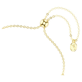 Swarovski Imber bracelet, Round cut, Blue, 18K gold finish 5757824