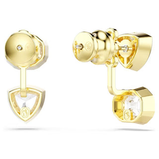 Swarovski - Imber earring jackets, Asymmetrical design, Mixed cuts, White, Gold-tone plated 5705461