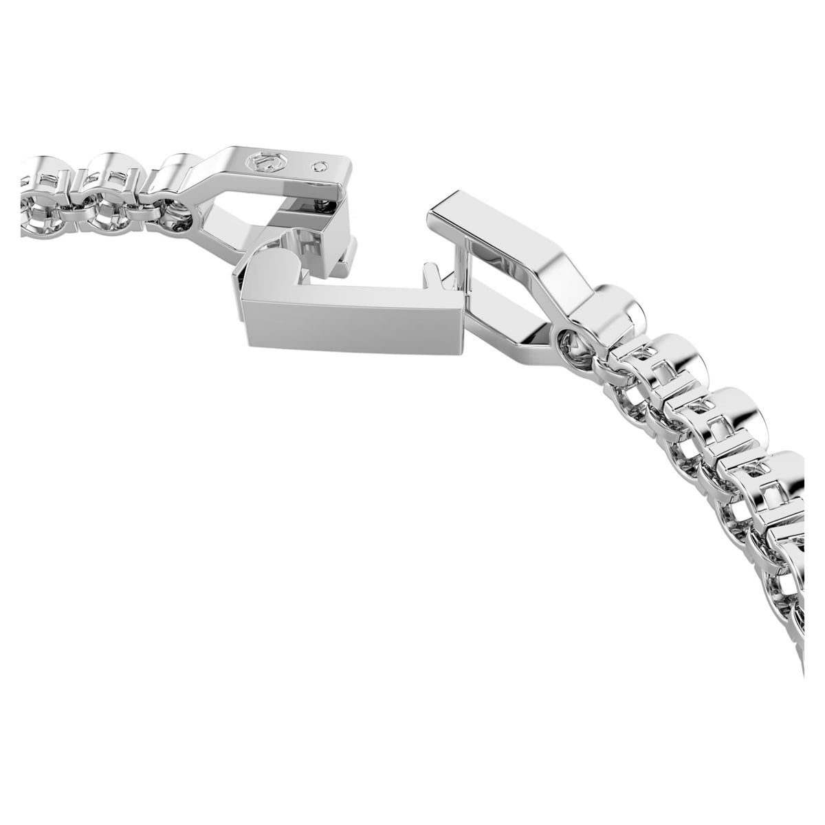 Swarovski Imber Emily Tennis bracelet, Round cut, Black, Rhodium plated 5734238