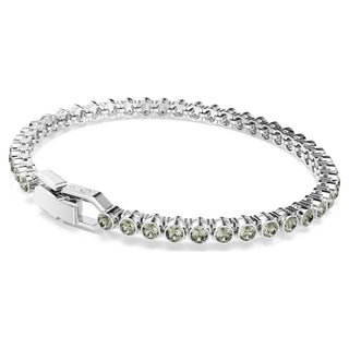 Swarovski Imber Emily Tennis bracelet, Round cut, Black, Rhodium plated 5734238