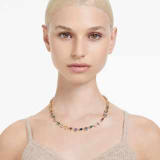Collar Swarovski Stilla Tallas mixtas, Multicolor, Baño tono oro 5662915