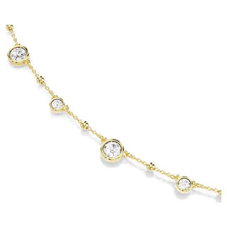 Swarovski - Imber strandage, Corte redondo, Blanco, Baño tono oro - 5680091 