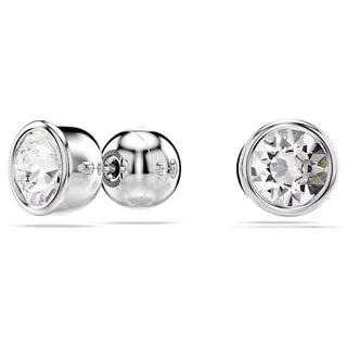 Swarovski -  Imber stud earrings, Round cut, White, Rhodium plated - 5696073