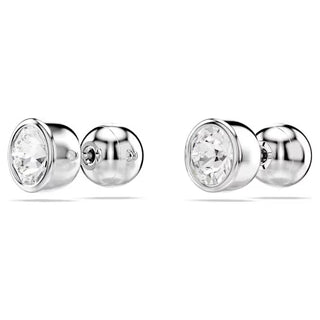 Swarovski -  Imber stud earrings, Round cut, White, Rhodium plated - 5696073