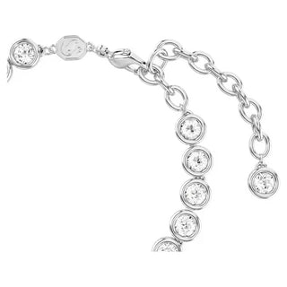 Swarovski Imber Tennis bracelet Round cut, White, Rhodium plated 5682666