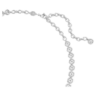 Collar Swarovski Imber Tennis, Talla redonda, Blanco, Baño de rodio - 5682595 