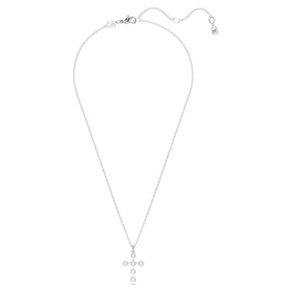 Swarovski Insigne pendant Round cut, Cross, White, Rhodium plated  5675576