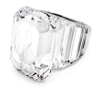 Swarovski - Lucent cocktail ring, Octagon cut, White - 5666588