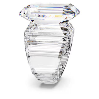 Swarovski - Lucent cocktail ring, Octagon cut, White - 5666588