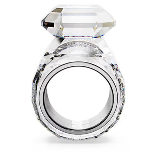 Swarovski - Lucent cocktail ring, Octagon cut, White - 5666588