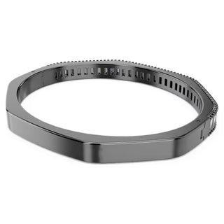 Swarovski - Matrix bangle, Baguette cut, Blue, Ruthenium plated 5720366