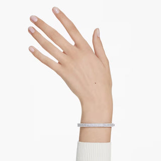 Swarovski - Matrix bangle, Baguette cut, White, Rhodium plated 5705784