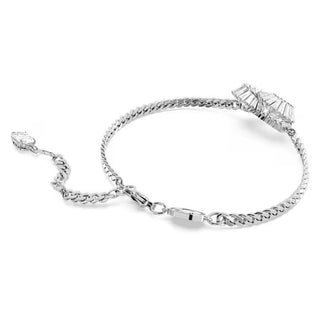 Swarovski Matrix Bracelet, Heart, White, Rhodium Plated - 5648299 - Discontinued