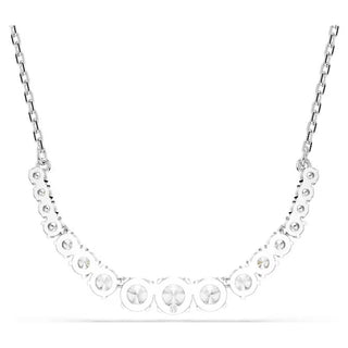 Swarovski - Matrix necklace, Gradient of round cuts, White, Rhodium plated 5705396