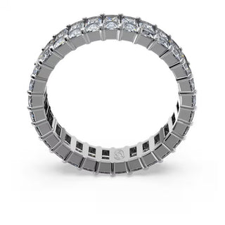 Anillo Swarovski Matrix, talla baguette, gris, baño de rutenio - 5648917