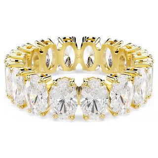 Swarovski - Matrix ring, Oval cut, White, Gold-tone plated - 5707190