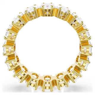 Swarovski - Matrix ring, Oval cut, White, Gold-tone plated - 5707190