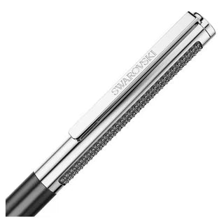 Swarovski Matrix Tennis ballpoint pen, Black lacquered, Chrome plated 5760146