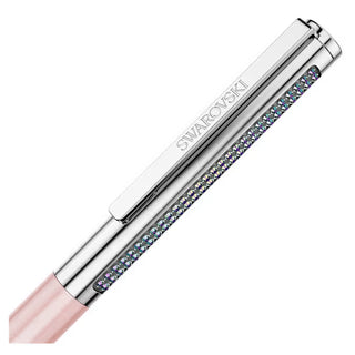 Swarovski Matrix Tennis ballpoint pen, Pink lacquered, Chrome plated 5747956