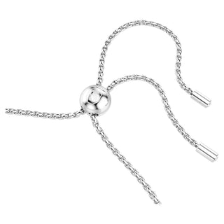 Swarovski - Matrix Tennis bracelet, Round cut, White, Rhodium plated 5678252