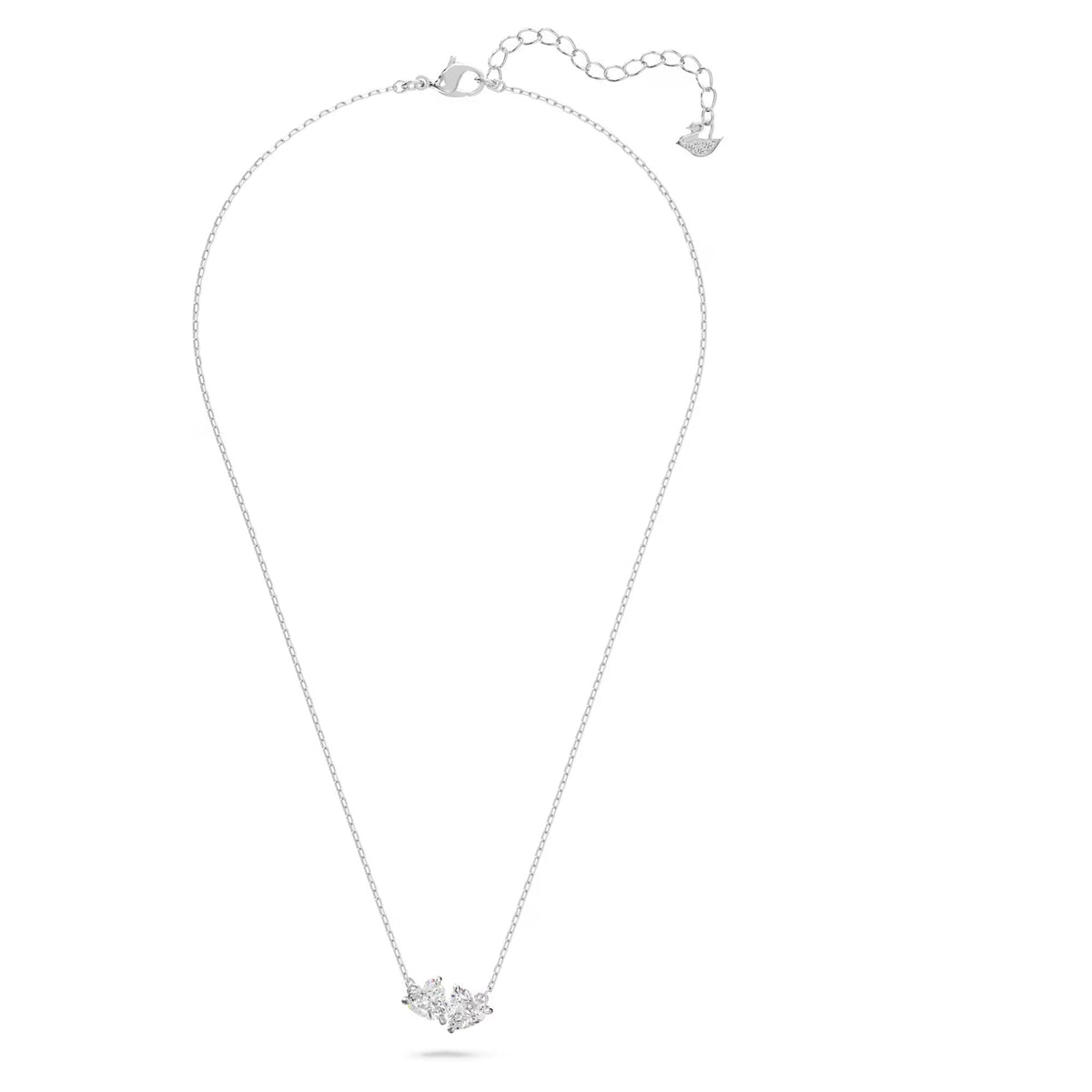 Swarovski Mesmera Attract necklace Heart, White, Rhodium plated - 5517117