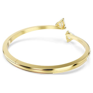 Swarovski Mesmera Attract bangle, Heart, White, Gold-tone plated 5733474