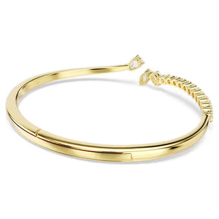 Swarovski Mesmera bangle, Mixed cuts, White, 18K gold finish 5750440