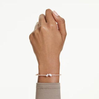 Swarovski Mesmera bangle, Mixed cuts, White, Rose gold-tone plated 5734247