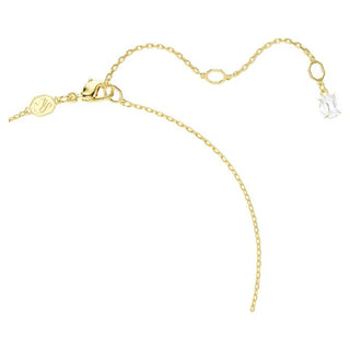 Swarovski Mesmera Attract necklace, Heart, White, Gold-tone plated 5733475