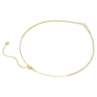 Swarovski Mesmera necklace, Mixed cuts, White, 18K gold finish 5747931