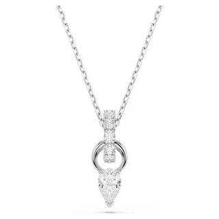 Swarovski Mesmera set, Pear cut, Round cut, White, Rhodium plated  - 5723197