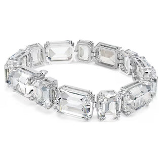 Swarovski - Millenia Tennis bracelet, Octagon cut, White, Rhodium plated 5705770